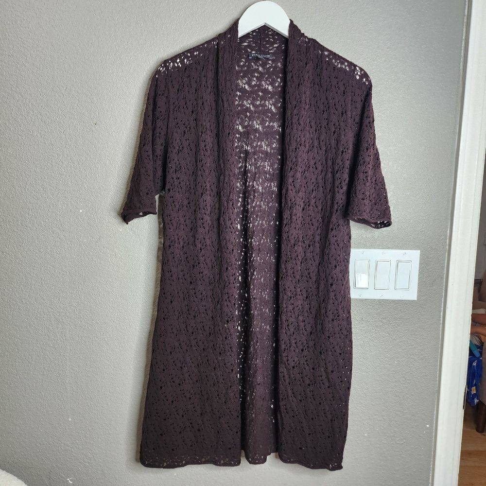 Eilleen Fisher Brown Knit Cardigan